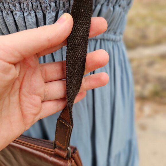 Jack Georges Voyager Small Crossbody Leather Bag Wallet, Pre-owned - Picture 4 of 11